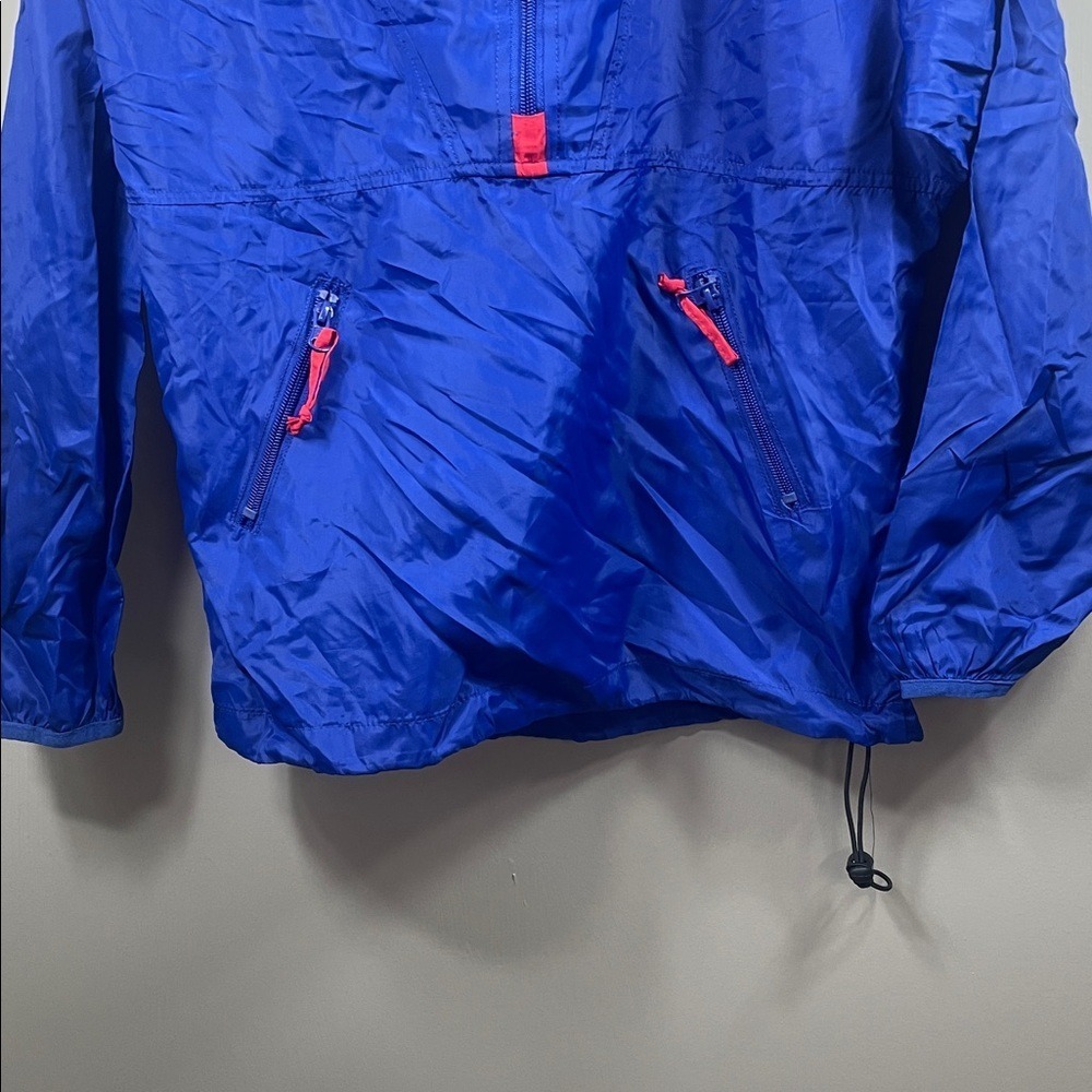 Anna Lane Blue Anorak Jacket Quarter Zip Windbreaker Lightweight Kids Size S - Picture 4 of 9